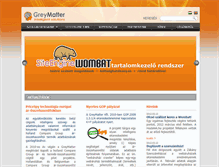 Tablet Screenshot of greymatter.hu